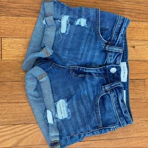 PacSun distressed jean shorts